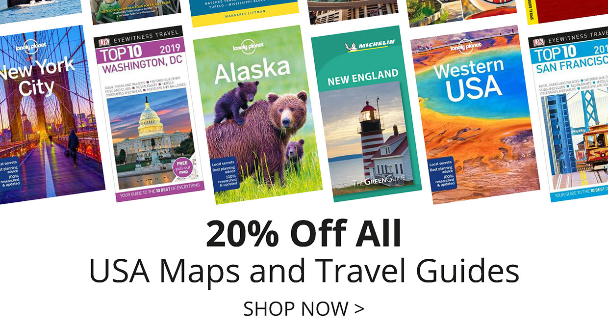 20% Off All USA Maps and Travel Guides